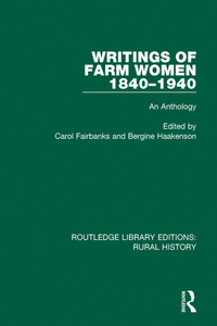 Cover image: Writings of Farm Women, 1840-1940 1st edition 9781138055612
