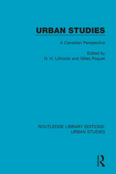 Cover image for book Urban Studies