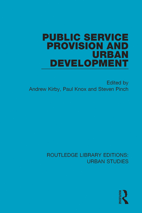 Cover image for book Public Service Provision and Urban Development