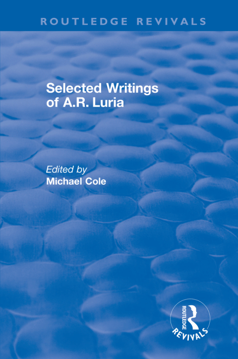 Cover image for book Selected Writings of A.R. Luria