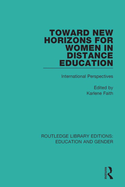 Cover image for book Toward New Horizons for Women in Distance Education