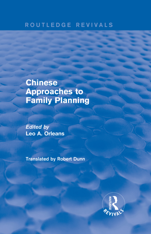 Cover image for book Revival: Chinese Approaches to Family Planning (1980)