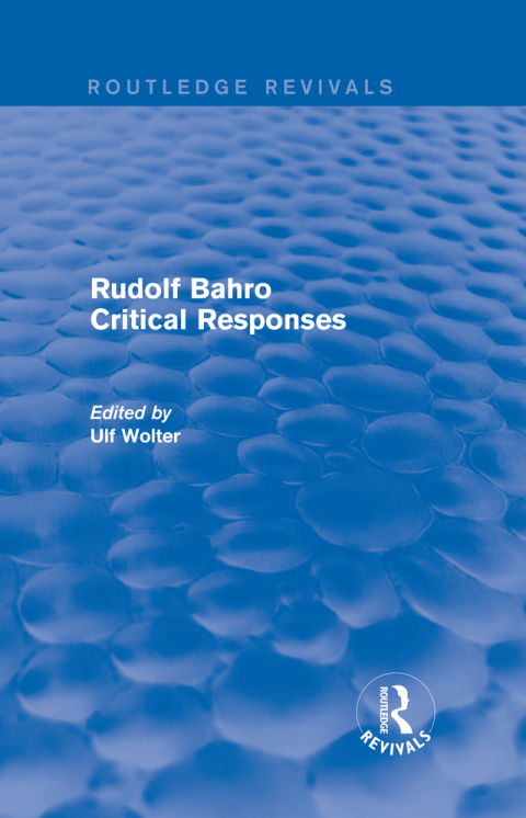 Cover image for book Revival: Rudolf Bahro Critical Responses (1980)