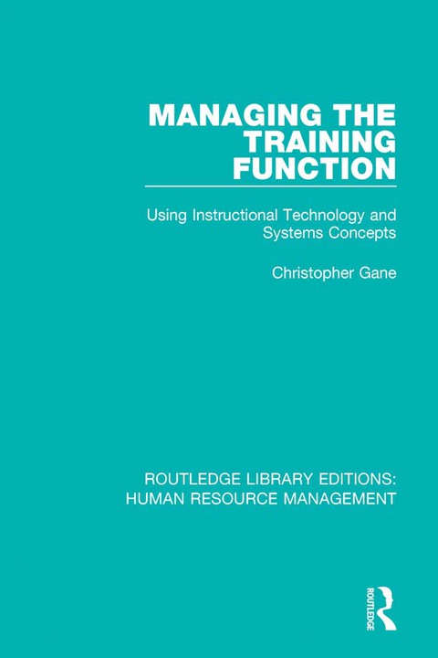 Cover image for book Managing the Training Function