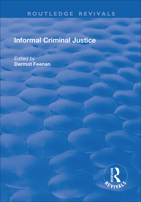 Cover image for book Informal Criminal Justice