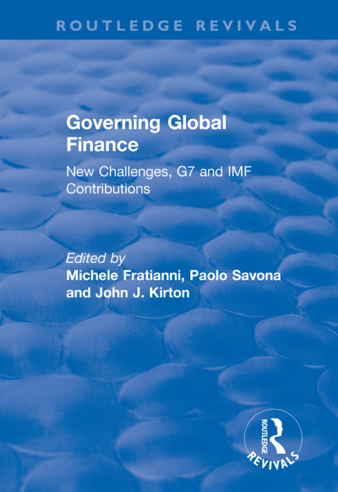 Cover image for book Governing Global Finance