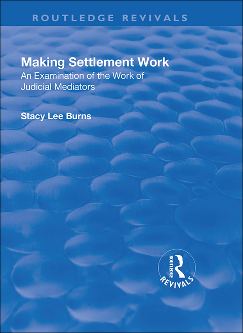 Cover image for book Making Settlement Work