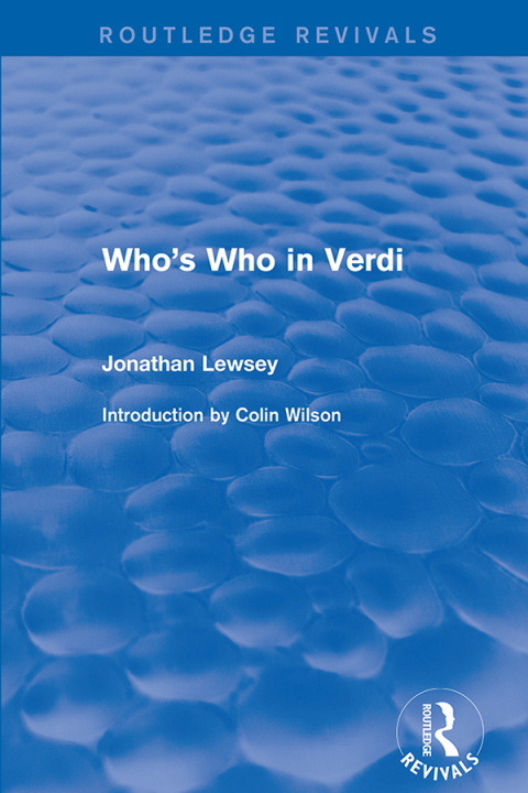 Cover image for book Who's Who in Verdi