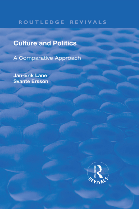 Cover image for book Culture and Politics: A Comparative Approach