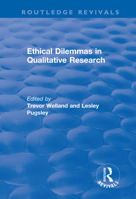 Cover image for book Ethical Dilemmas in Qualitative Research