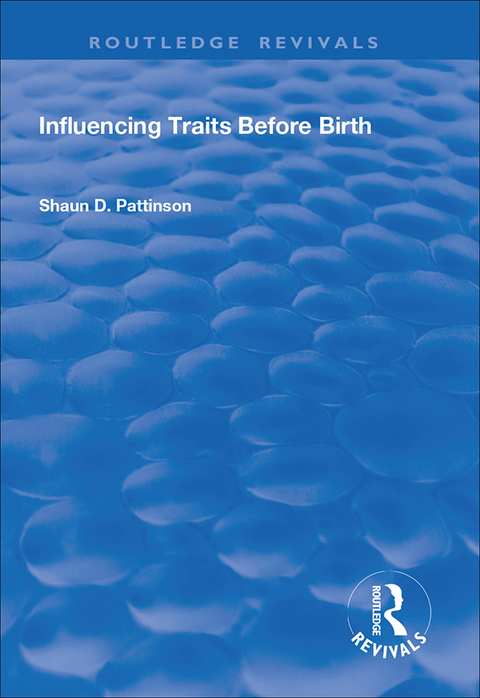 Cover image for book Influencing Traits Before Birth