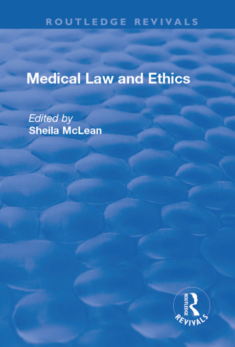 Cover image for book Medical Law and Ethics