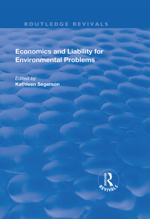 Cover image for book Economics and Liability for Environmental Problems