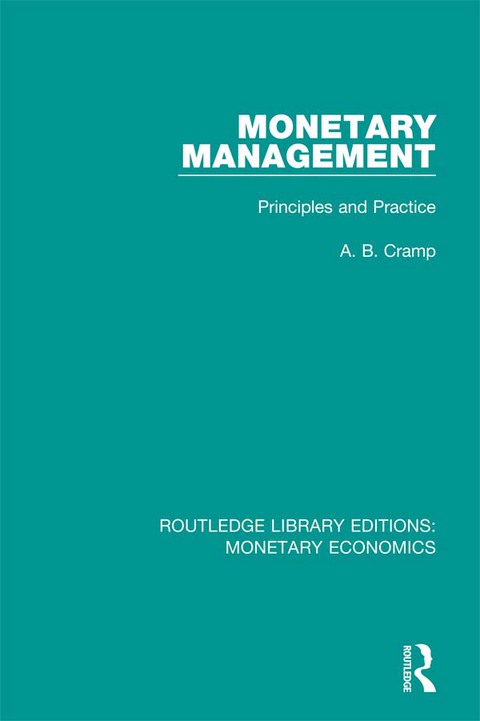 Cover image for book Monetary Management