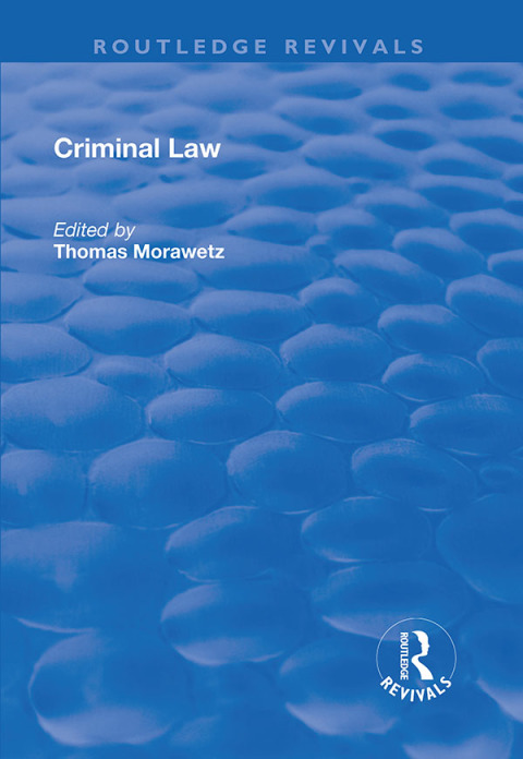 Cover image for book Criminal Law