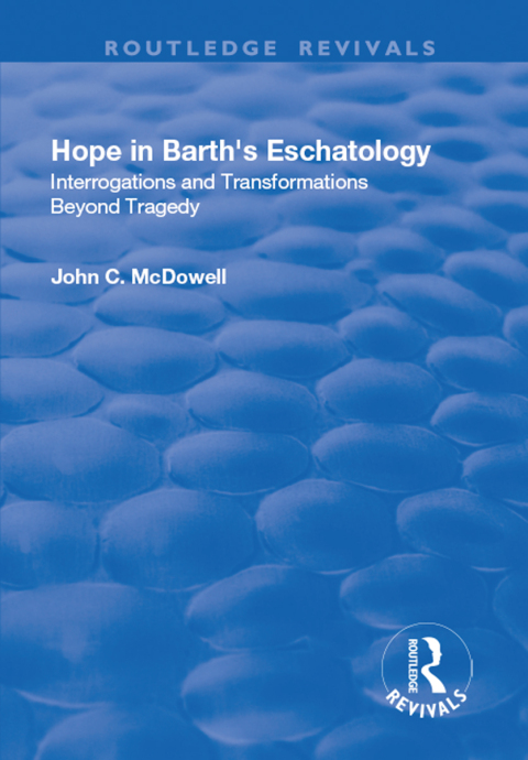 Cover image for book Hope in Barth's Eschatology