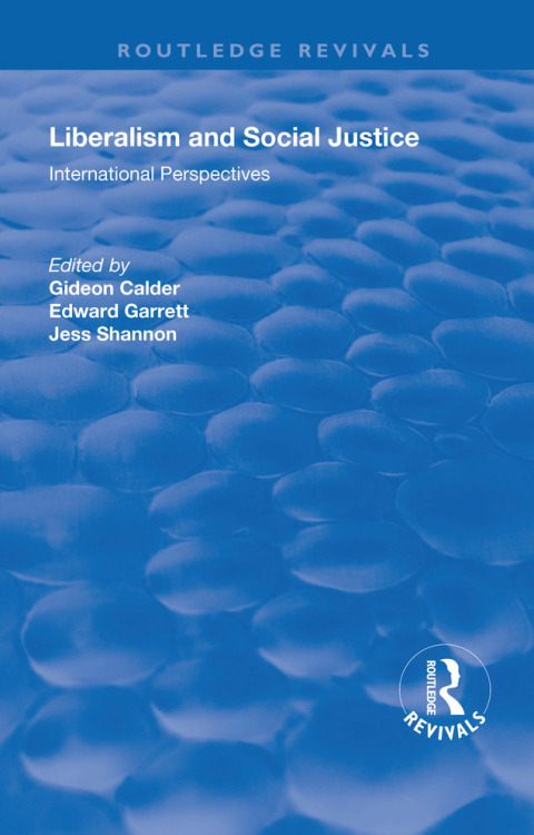 Cover image for book Liberalism and Social Justice