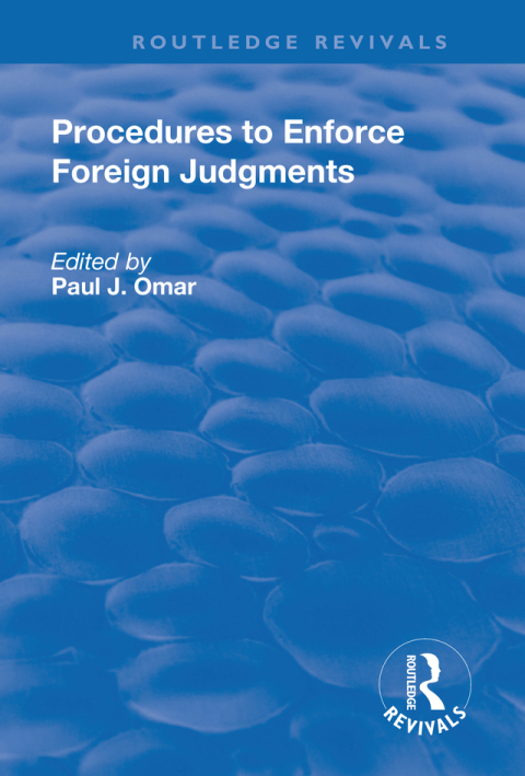 Cover image for book Procedures to Enforce Foreign Judgments