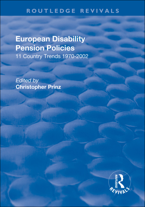 Cover image for book European Disability Pension Policies