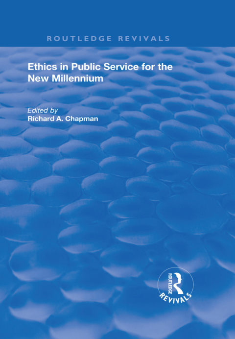 Cover image for book Ethics in Public Service for the New Millennium