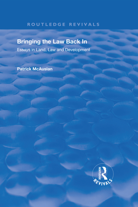 Cover image for book Bringing the Law Back In
