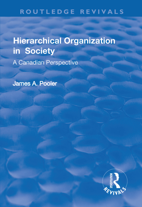Cover image for book Hierarchical Organization in Society