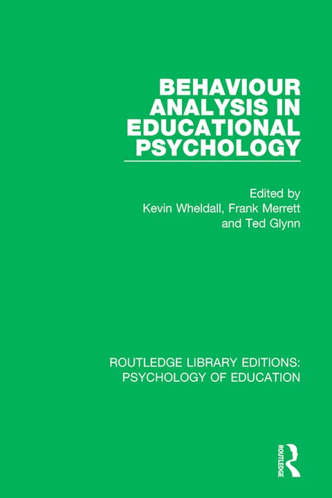 Cover image for book Behaviour Analysis in Educational Psychology