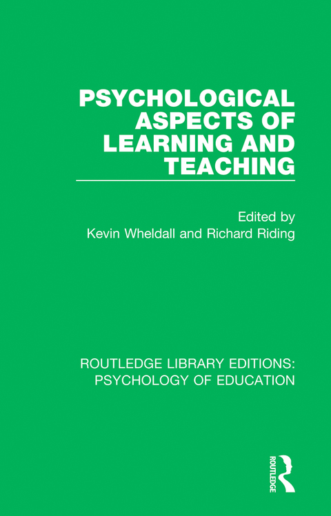 Cover image for book Psychological Aspects of Learning and Teaching
