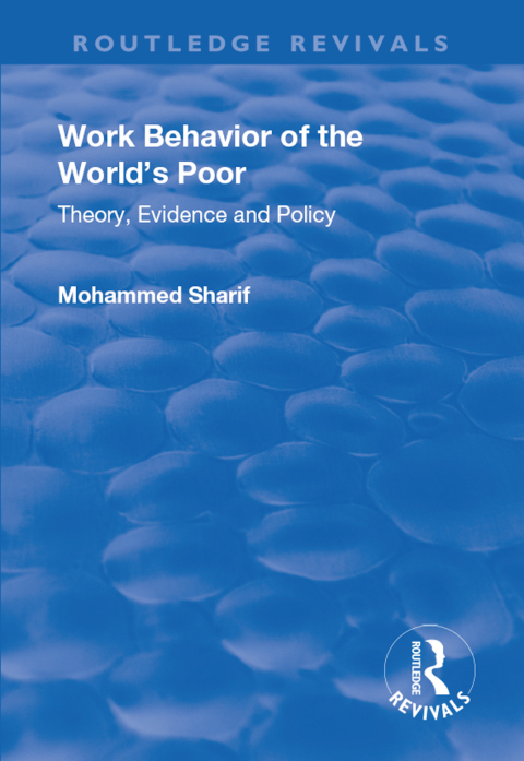 Cover image for book Work Behavior of the World's Poor