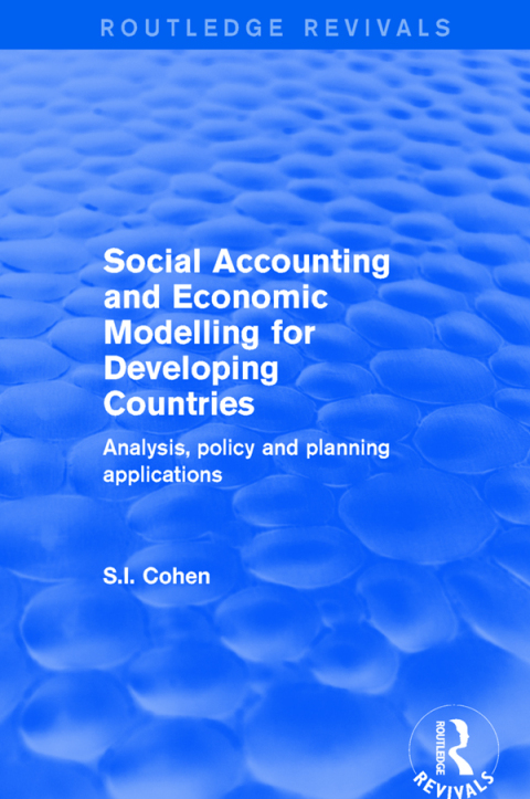 Cover image for book Social Accounting and Economic Modelling for Developing Countries