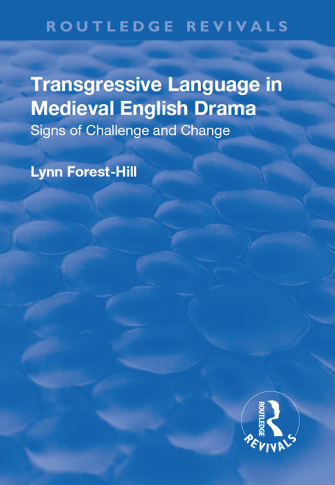 Cover image for book Transgressive Language in Medieval English Drama