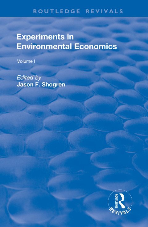 Cover image for book Experiments in Environmental Economics