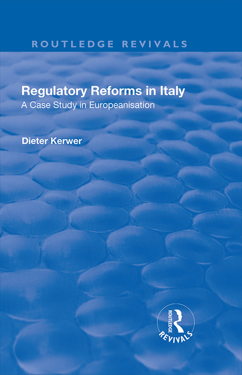 Cover image for book Regulatory Reforms in Italy