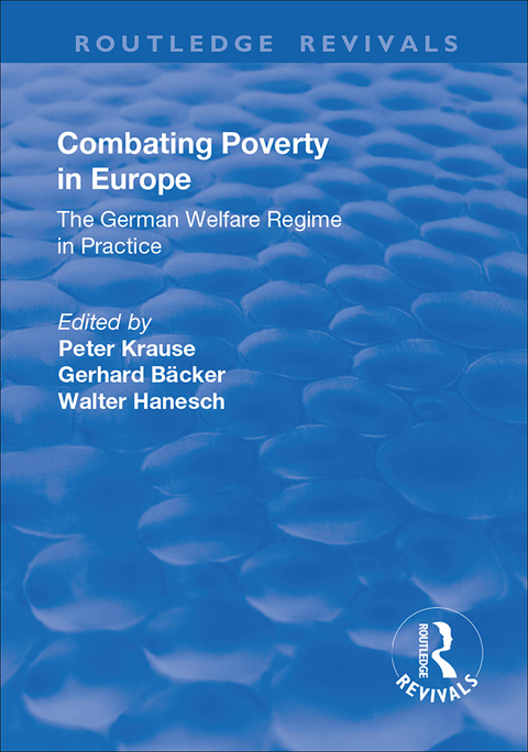 Cover image for book Combating Poverty in Europe