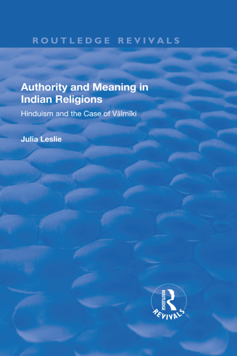 Cover image for book Authority and Meaning in Indian Religions