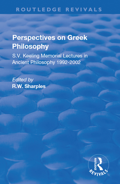 Cover image for book Perspectives on Greek Philosophy