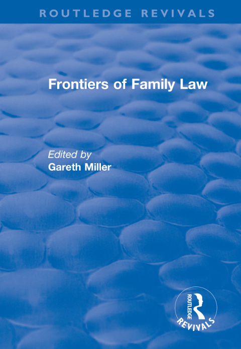 Cover image for book Frontiers of Family Law