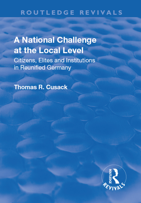 Cover image for book A National Challenge at the Local Level