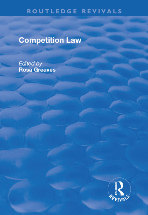 Cover image for book Competition Law