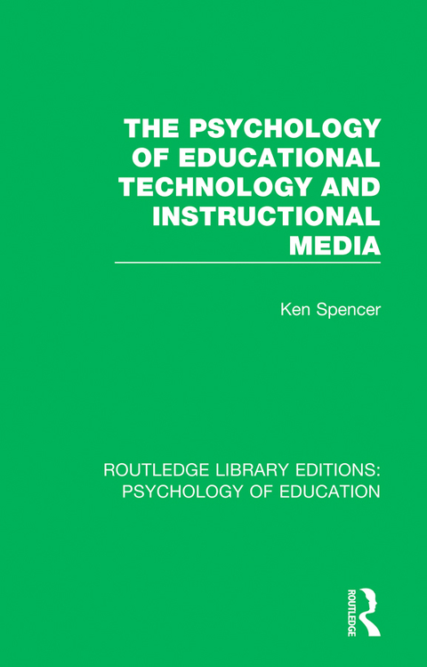 Cover image for book The Psychology of Educational Technology and Instructional Media