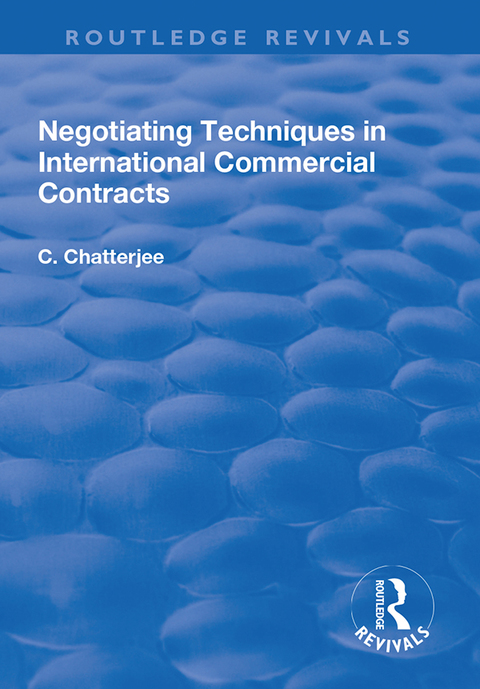 Cover image for book Negotiating Techniques in International Commercial Contracts