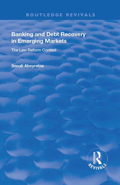 Cover image for book Banking and Debt Recovery in Emerging Markets