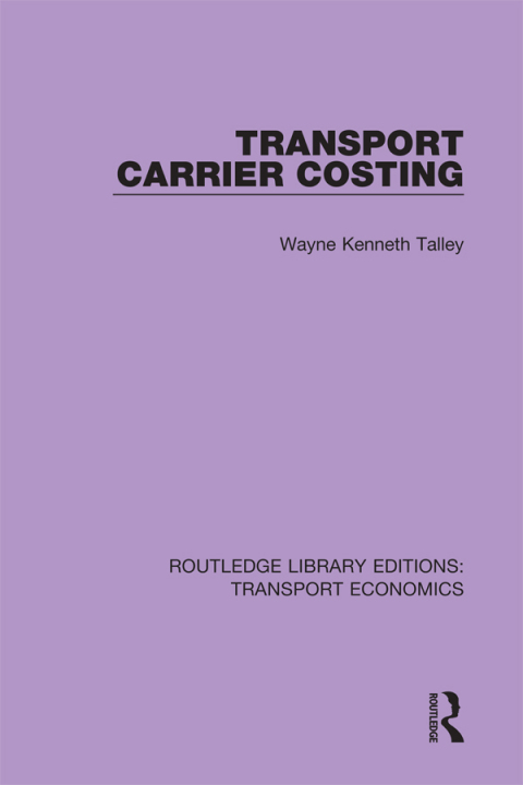 Cover image for book Transport Carrier Costing