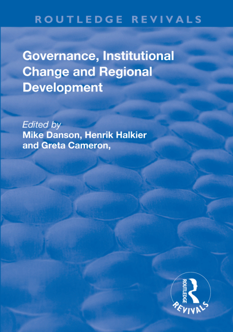Cover image for book Governance, Institutional Change and Regional Development