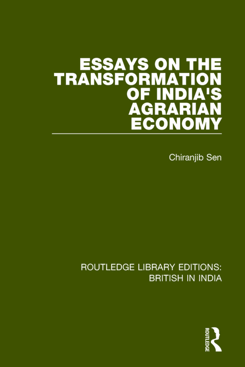 Cover image for book Essays on the Transformation of India's Agrarian Economy