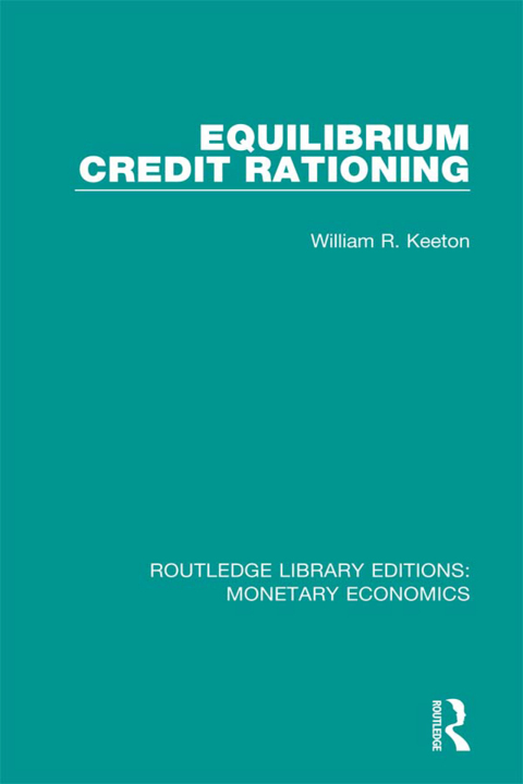 Cover image for book Equilibrium Credit Rationing