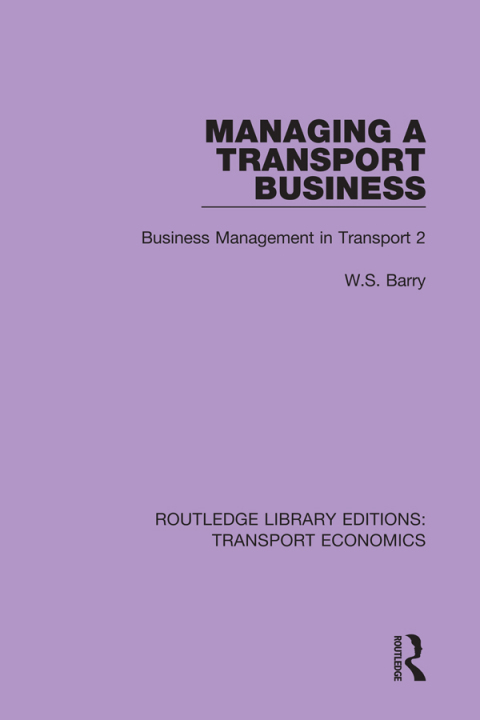 Cover image for book Managing a Transport Business
