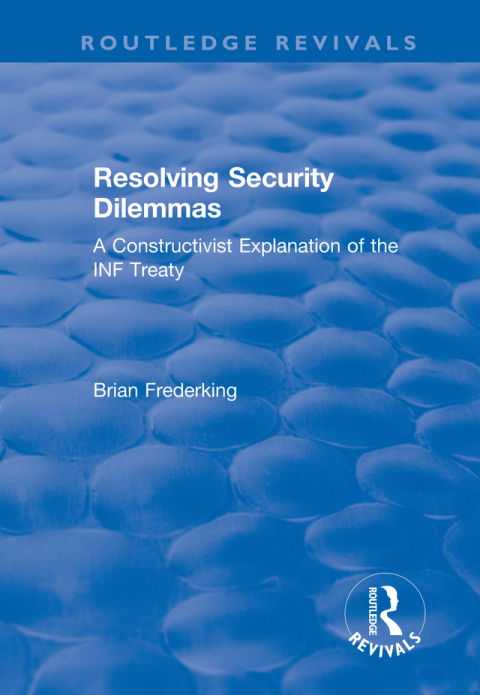 Cover image for book Resolving Security Dilemmas