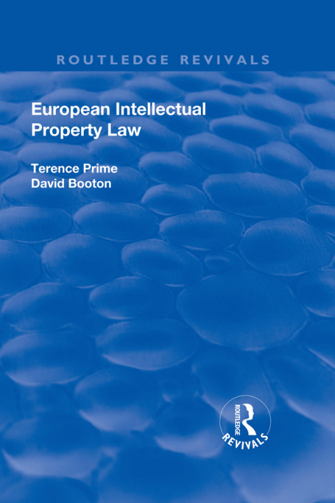 Cover image for book European Intellectual Property Law