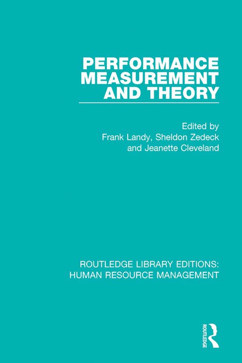 Cover image for book Performance Measurement and Theory